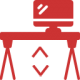 Höhenverstellbarer Tisch symbol