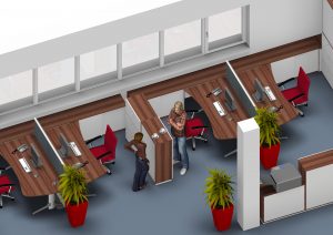 Leuwico - Büroplanung und Bürokonzept mit Trennwänden