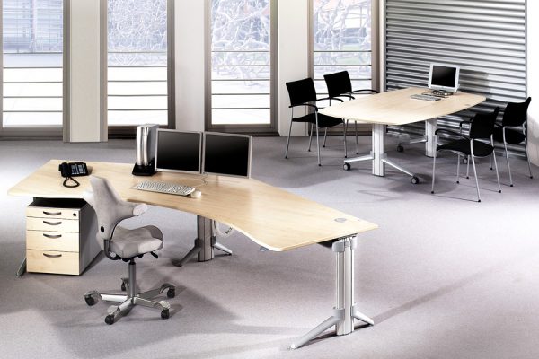 Bürotische manuell höhenverstellbar - LEUWICO