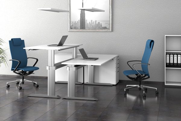 Höhenverstellbare Bürotische von LEUWICO